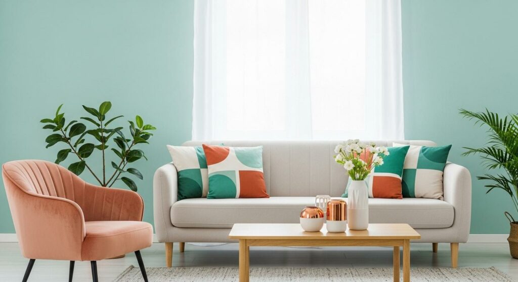 Comment marier la couleur complémentaire vert d&rsquo;eau dans la déco intérieure ?