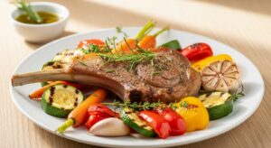 Recette côtelette d'agneau au four : la saveur des herbes et légumes rôtis Recette côtelette d'agneau au four : la saveur des herbes et légumes rôtis - Featured Image