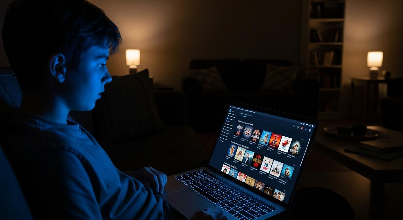 Un-salon-tamise-ou-un-adolescent-seul-assis-sur-un-canape-devant-son-ordinateur-portable-decouvre-a-1764347044 French Stream : la plateforme incontournable pour regarder vos films en ligne