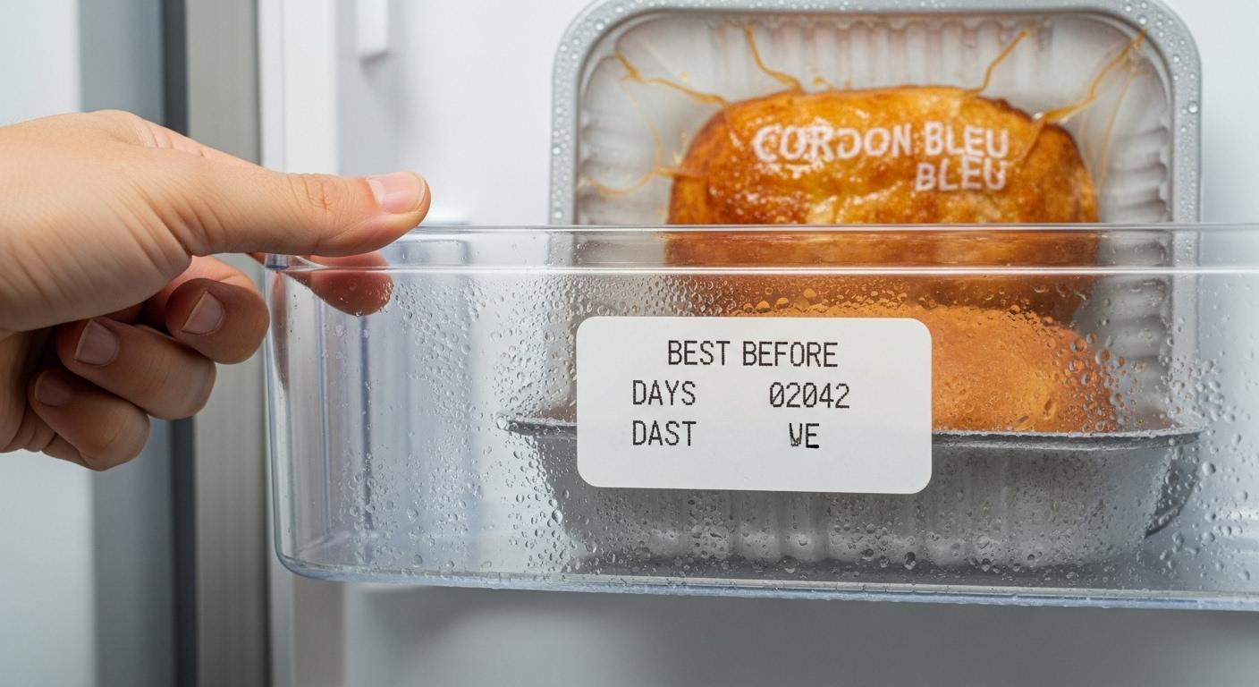 Une-main-ouvre-la-porte-dun-refrigerateur-et-decouvre-une-barquette-de-cordons-bleus-dont-la-date-de-1764695524 Cordons bleus périmés : les risques pour la santé à connaître